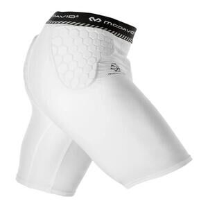 McDavid 21360 MEN'S SIZE 2XL Basketball Hex Compression Short w/ Hip & Tail Pads